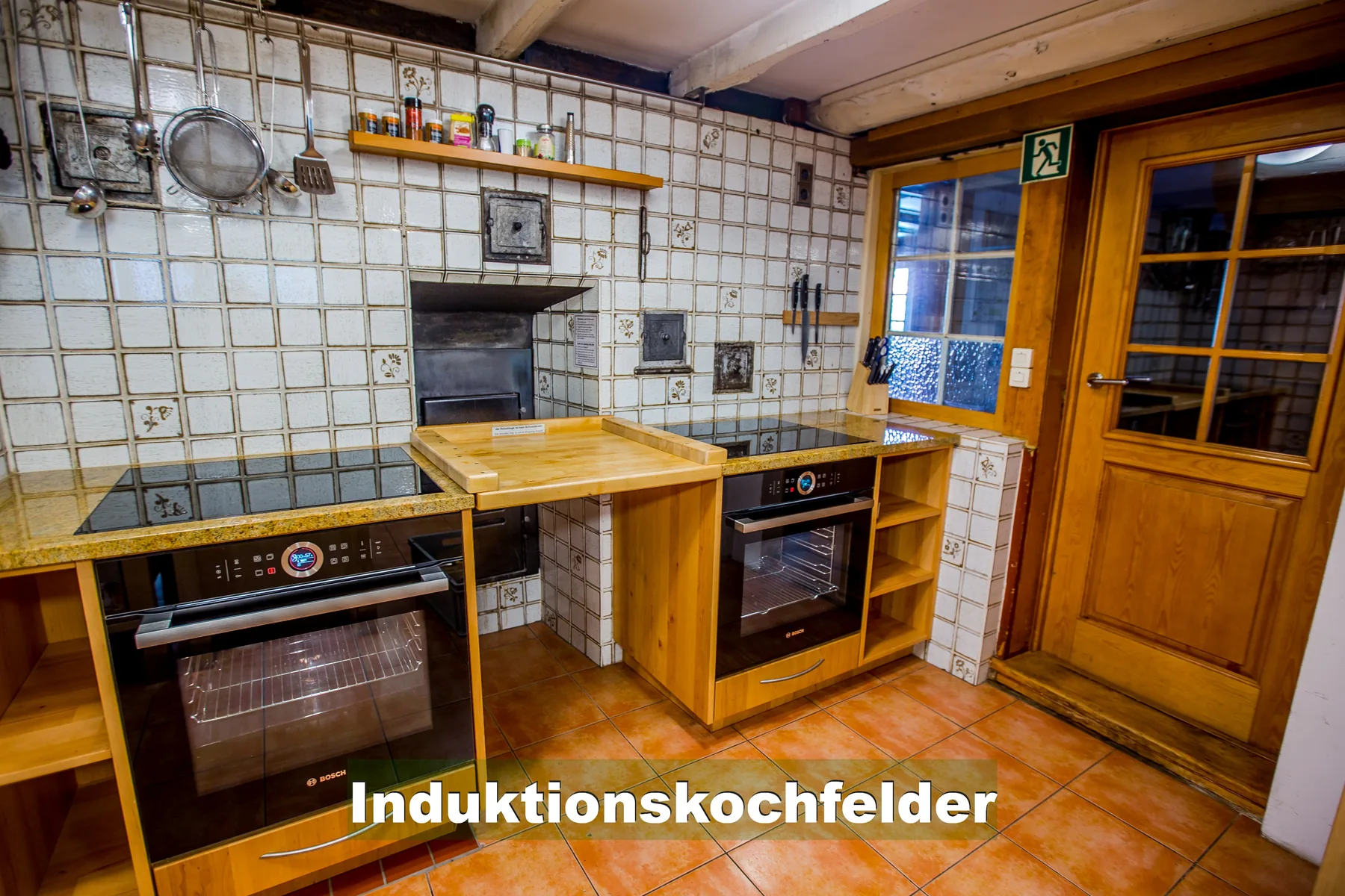 Large kitchen for group meals